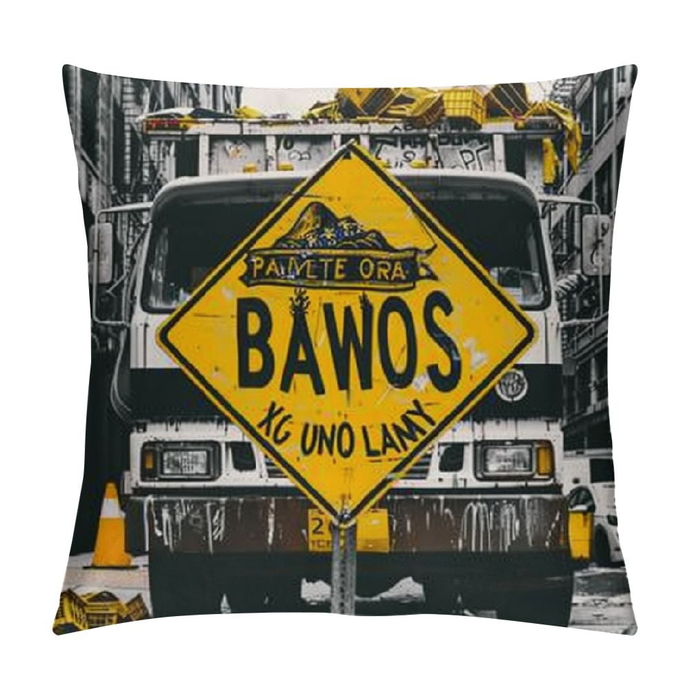 Garbage Truck My Favorite Day is Garbage Day! Throw Pillow