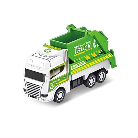 Garbage Truck Toys Diecast - Mini Trash Truck Toy for Kids, Recycling Sanitation Trucks Model Set, Educational Toddler Car Toys for Boys Girls