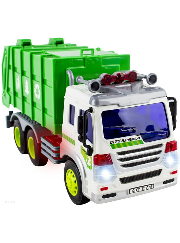Garbage Truck Toys for 3 Year Old Toys Gifts , Friction Powered Toy, Play Vehicle Cars for Toddlers