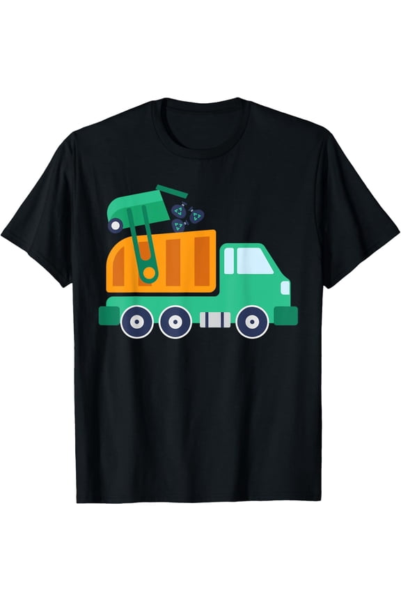 Garbage Truck Waste Recycle Trash Collector Earth Day T-Shirt