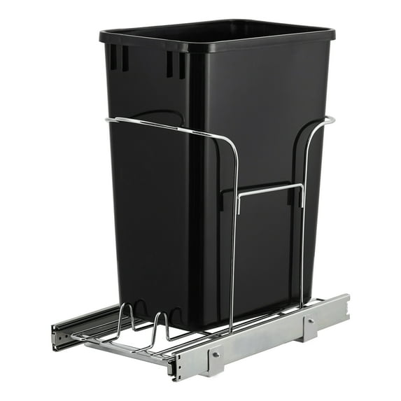 Garbage Waste Recyling Bin with Full Extension Slides, Space-Saving Design, Eco-Friendly Waste Management, Multi-Purpose Bins, Pullout Trash Can for Under Kitchen Cabinets