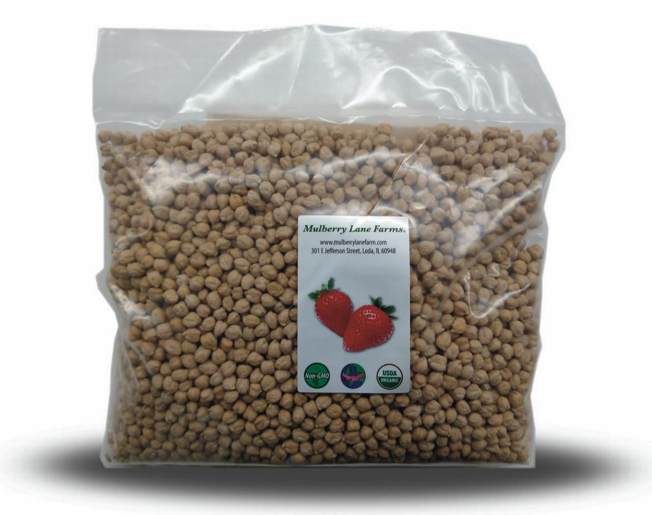Garbanzo Beans (Chick Peas) 10 lbs (Ten Pounds) USDA Certified Organic