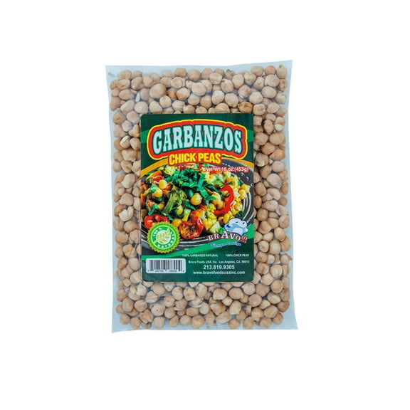 Garbanzos 1 lb Bravo Foods | Grano Seco Rico en Protena