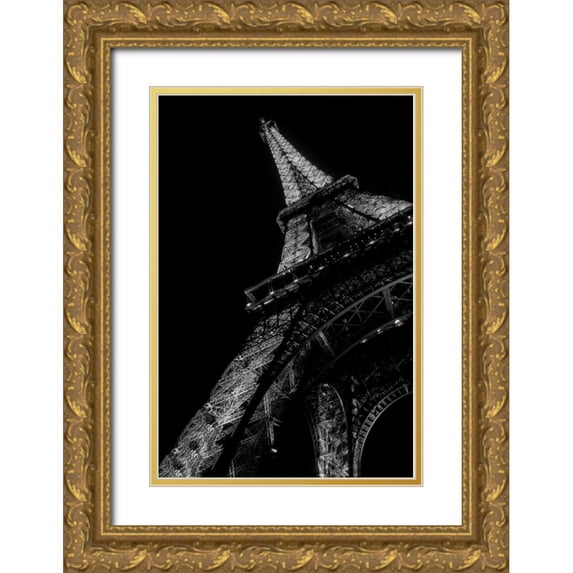 Garbeck, George 13x18 Gold Ornate Wood Framed with Double Matting Museum Art Print Titled - Eiffel Tower