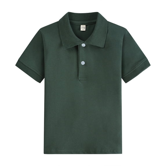 Garbnen Boy Girls Polo Shirts Quick Dry Collared Short Sleeve School Uniform Student Preppy Back To School Teen Golf Shirt Dark Green