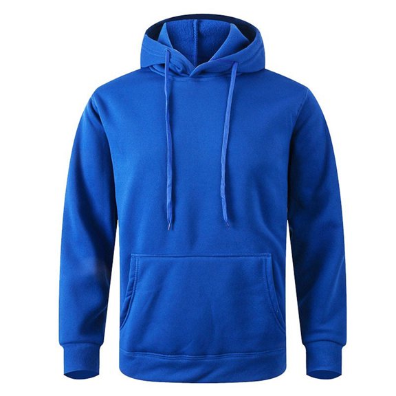 Garbnen Fleece Lined Hoodie Men Workout Athletic Plain Mens Sweatshirts Hoodies with Pockets with Pockets Basic Long Sleeve Warm Plush Pullover Sweaters for Men