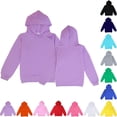 thumbnail image 1 of Garbnen Girls Oversized Hoodie Shirts Red Flannel Hooded Sweatshirt Long Sleeve Fall Winter Sweaters for Teen Girls with Pocket 8-9 Years, 1 of 3