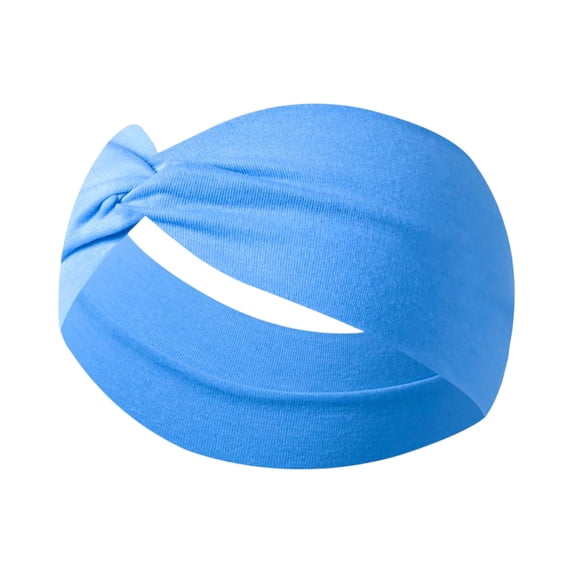 Garbnen Head Bands Mens Women Elastic Non Slip Knotted Hairband Soft Stretchy Camping Going Out Fitness Yoga Unisex Sweatband