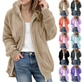 thumbnail image 1 of Garbnen Kids Fleece Jacket Full-Zip Hooded Fall Winter Fuzzy Coats for Girls Fleece-Lined Sherpa Kids Jackets Boys with Pockets 11-12 Years, 1 of 7