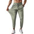 thumbnail image 1 of Garbnen Men Quick Dry Pants Ice Silk Stretch Mens Straight Leg Pants Drawstring Cycling Fishing Hiking Pants Man with Zipper Pockets, 1 of 3
