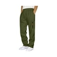 thumbnail image 1 of Garbnen Mens Sweatpants Drawstring Wide Leg Men Trousers Loose Fit Spring Summer Sports Mens' Lounge Pants with Pockets, 1 of 5