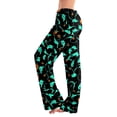 thumbnail image 1 of Garbnen Pajama Pants Halloween Pumpkins Print Women’s Lounge Pants Soft Cute Elastic Waist Fall Winter Wide Leg Sleep Pants for Women Blue XXL, 1 of 7