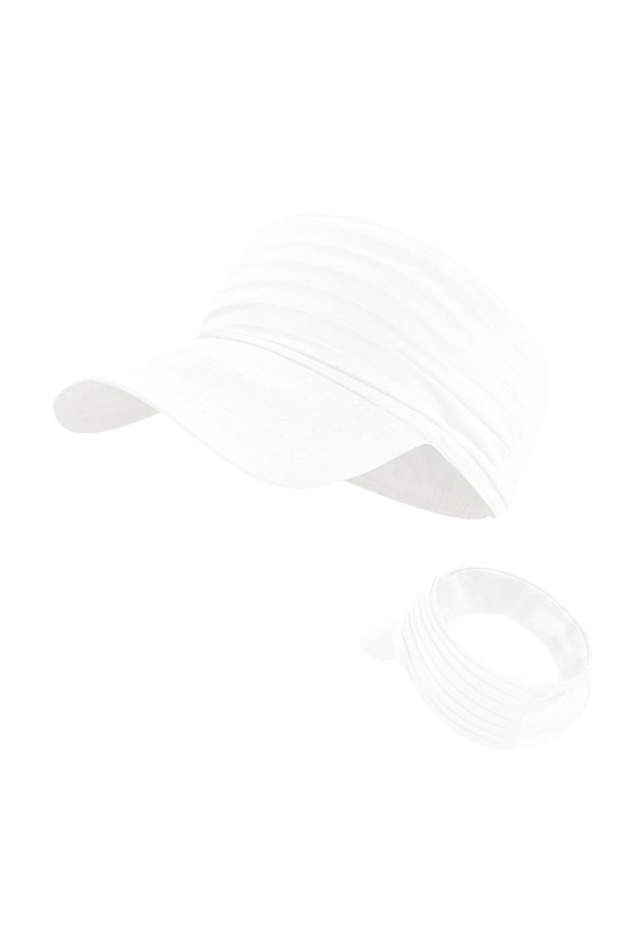 Unisex Lightweight Packable Visor Hat Wide Brim with Ponytail Hole Sun Protection Sports Visor for Running Hiking Multi Colors