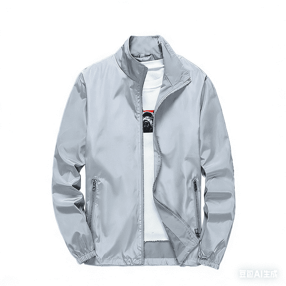 Garbnen Unisex UPF 50+ Sun Protection Jacket Full Zip Quick Dry Rash Guard Lightweight Camping Going Out Sun Shirts with Zipper Pockets for Men and Women Gray S