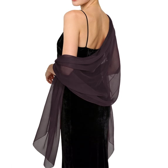 Garbnen Women's Soft Chiffon Shawls and Wraps Lightweight Scarf for Evening Dresses Formal Party Cover Ups V