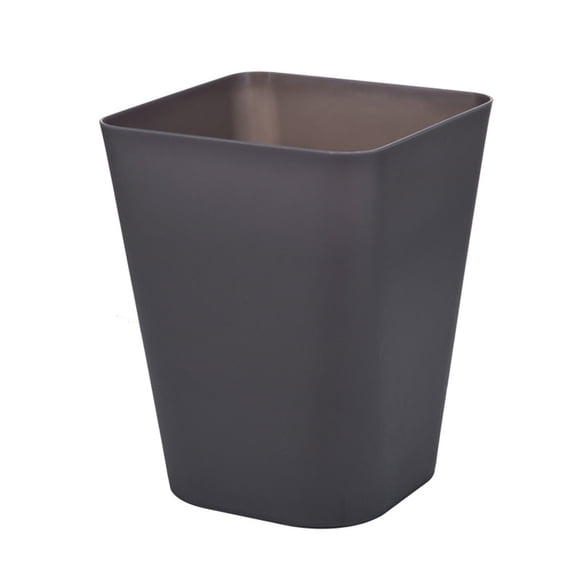 Garcasee Case—New Arrivals Up to 50% Off! Fdelink Large Solid Color Lidless Trash Can Coffee Color A, Wastebasket Trash Can Garbage for Bathroom Kitchen Countertop Large Plain Trash Can Without Lid