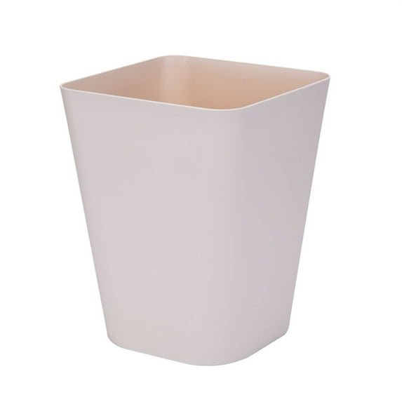 Garcasee Case—New Arrivals Up to 50% Off! Fdelink Large Solid Color Lidless Trash Can Khaki A, Wastebasket Trash Can Garbage for Bathroom Kitchen Countertop Large Plain Trash Can Without Lid