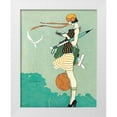 thumbnail image 1 of Garcia Cabral, Ernesto 12x14 White Modern Wood Framed Museum Art Print Titled - Mexican Magazine Cover 1920 Aires de primavera, 1 of 4