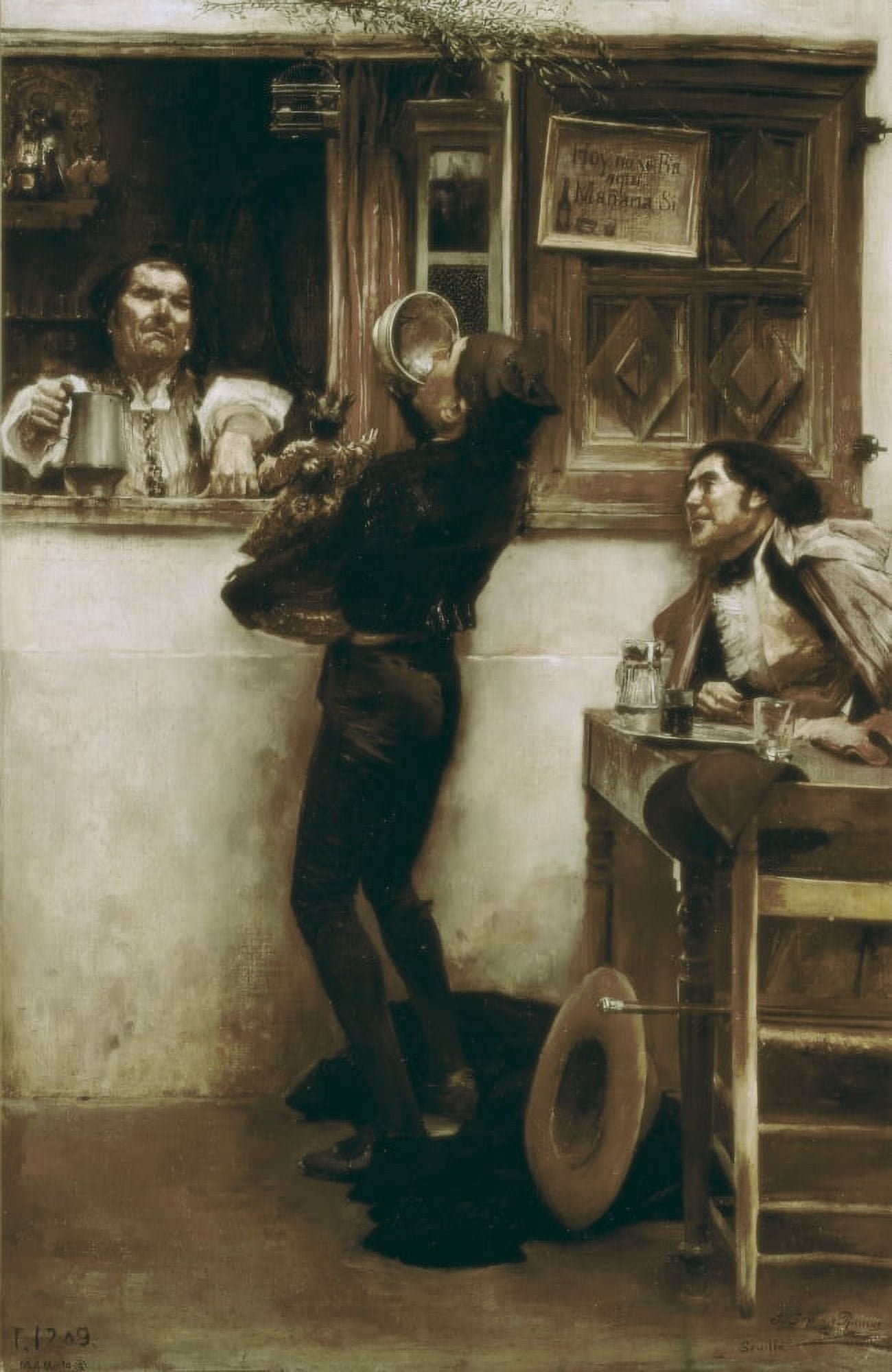 Garcia Ramosjos??¬© (1852-1912) Canvas Art - (18 x 24)