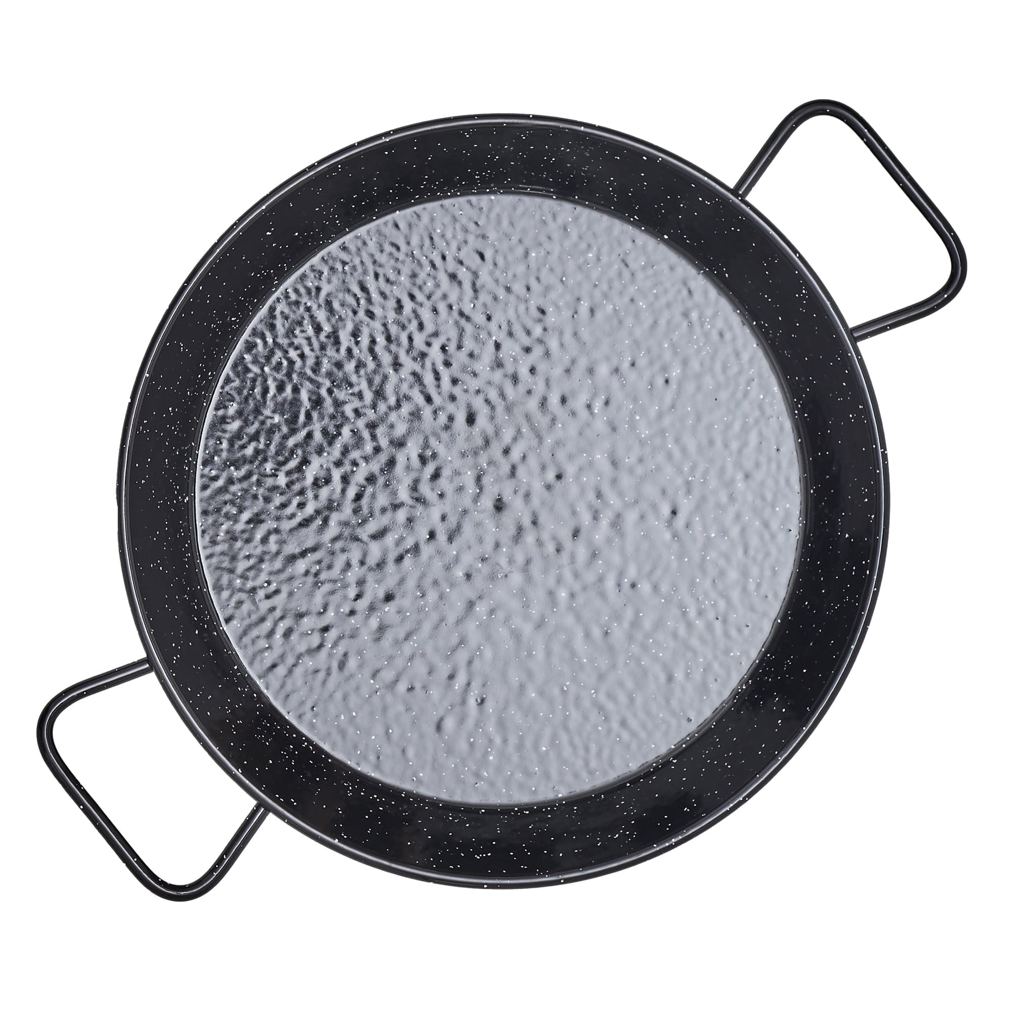 6-Inch Black Enameled Steel Paella Pan