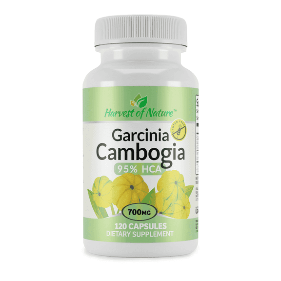 Harvest of Nature Garcinia Cambogia Dietary Supplement 700 mg, Metabolism Support - 120 Capsules