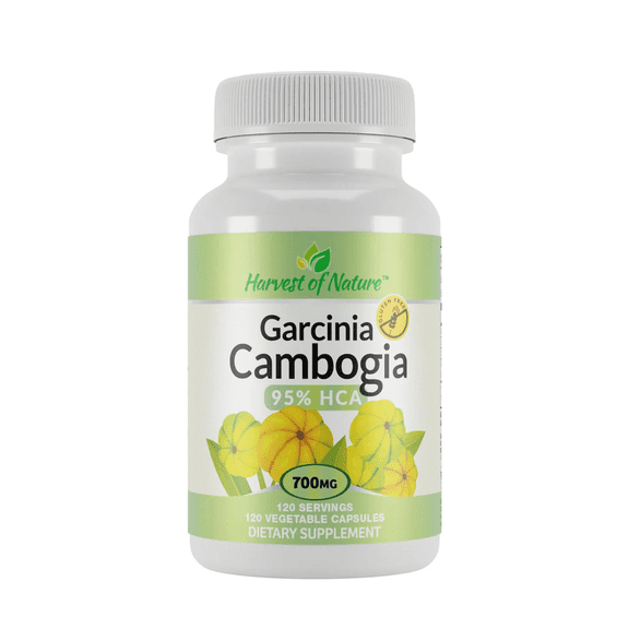 Harvest of Nature Garcinia Cambogia Dietary Supplement 700 mg, Metabolism Support - 120 Capsules