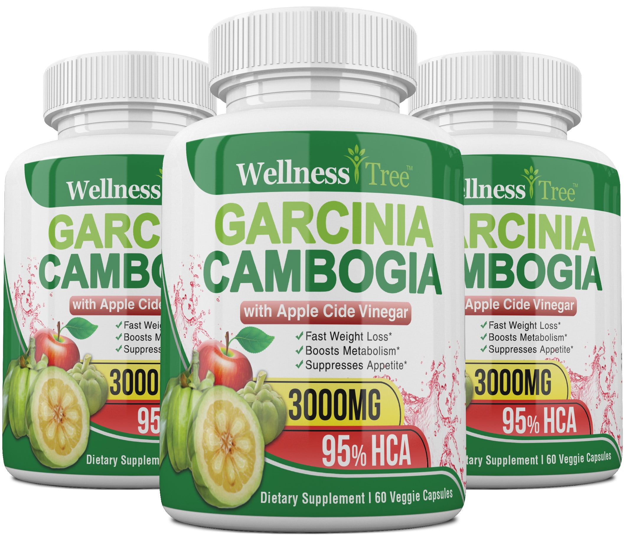 Garcinia Cambogia with Apple Cider Vinegar Capsules 3000mg Max