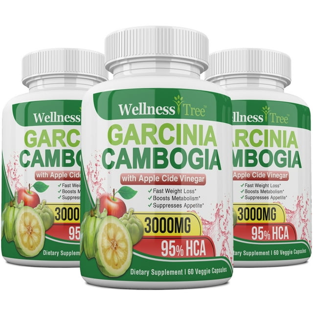 Garcinia Cambogia with Apple Cider Vinegar Capsules 3000mg Max