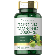 Garcinia Cambogia Extract | 3000mg | 180 Capsules | Non-GMO, Gluten Free Supplement | by Carlyle