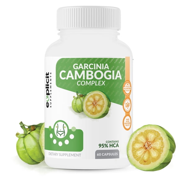 Garcinia Cambogia Extract 95% HCA Natural Weight Loss Supplement Max Strength 1400mg 1 Month