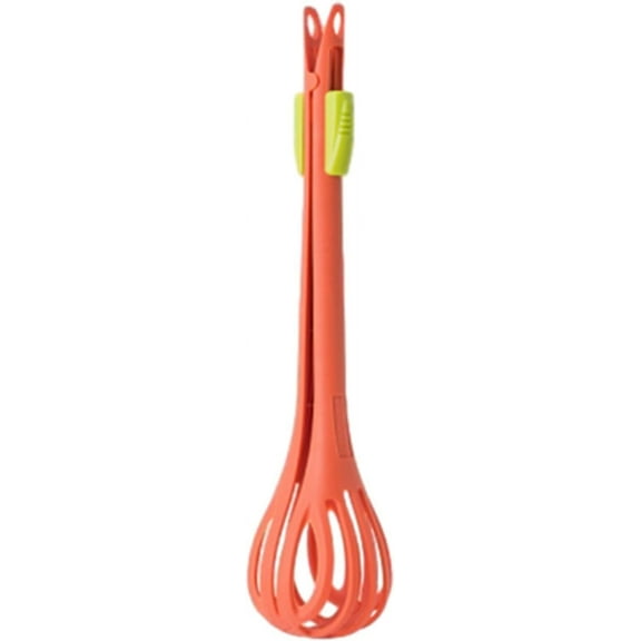 Garclmature Egg Beater, Multifunctional Egg Beater, Egg Beaters Hand Crank, 2 in 1 Food Clips Egg Beater, Egg Beater, Household Multifunctional Kitchen Tool for Gripping and Stirring Food-Red