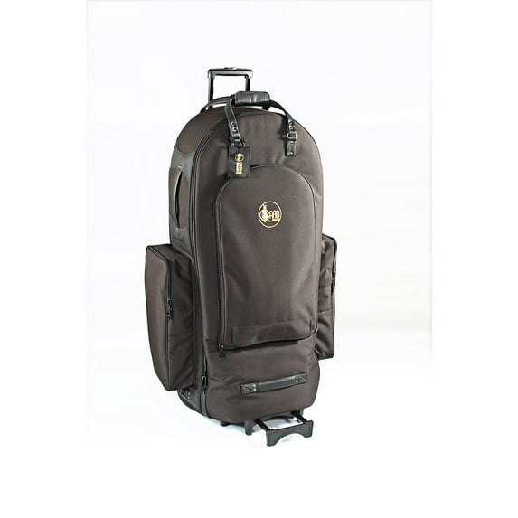 Gard 5/4 Tuba Wheelie Bag 65-WBFLK Black Ultra Leather