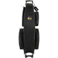 thumbnail image 1 of Gard Low Bb Baritone Saxophone Wheelie Bag 107-WBFSK Black Synthetic w/ Leather Trim, 1 of 6