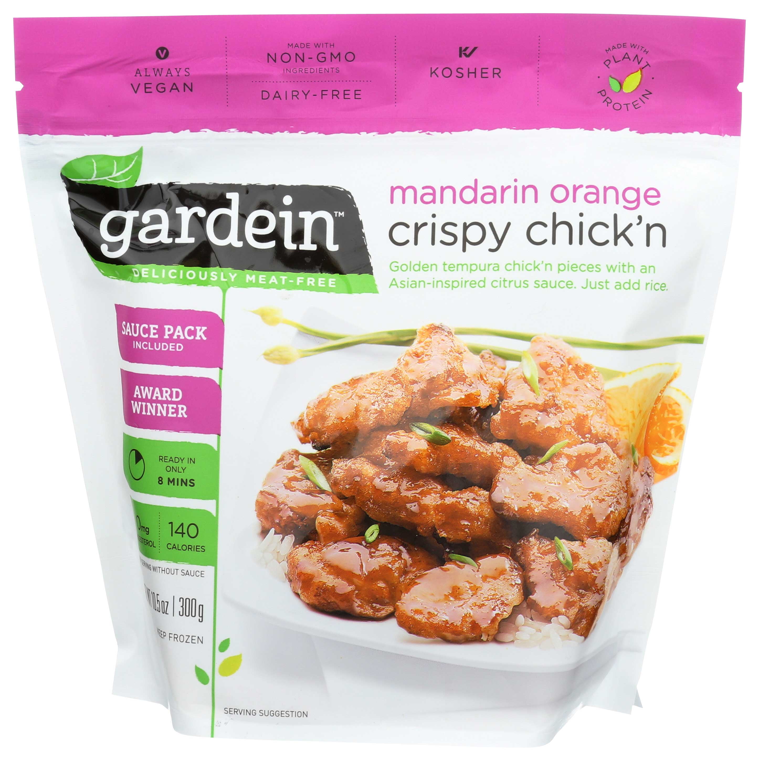 Gardein Mandarin Orange Chicken Crispy, 10.5 Ounce 8 per case