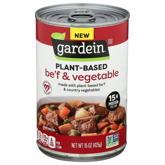 Gardein Plant-Based Be'f and Veggie Soup - 15 oz Pack of 4