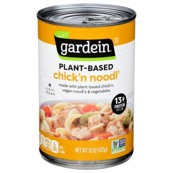 Gardein Plant-Based Chick'n Noodl' Soup 15 oz Pack of 4