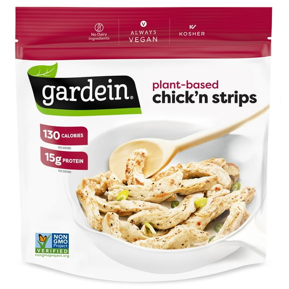 Gardein Plant-Based Chick'n Strips, Vegan, Frozen Meat Alternative, 10 oz.