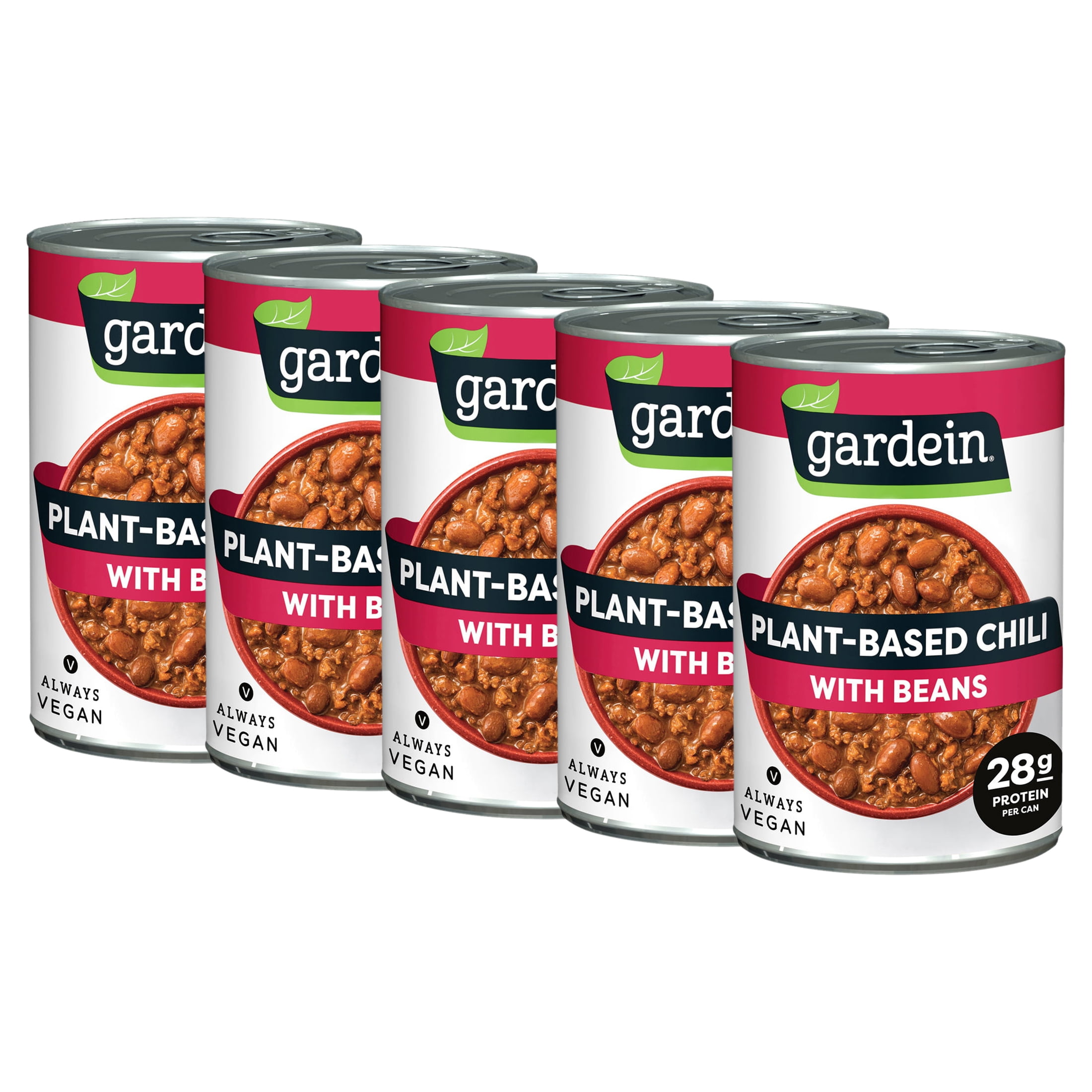 (5 pack) Gardein PlantBased Chili With Beans, Vegan, 15 oz.