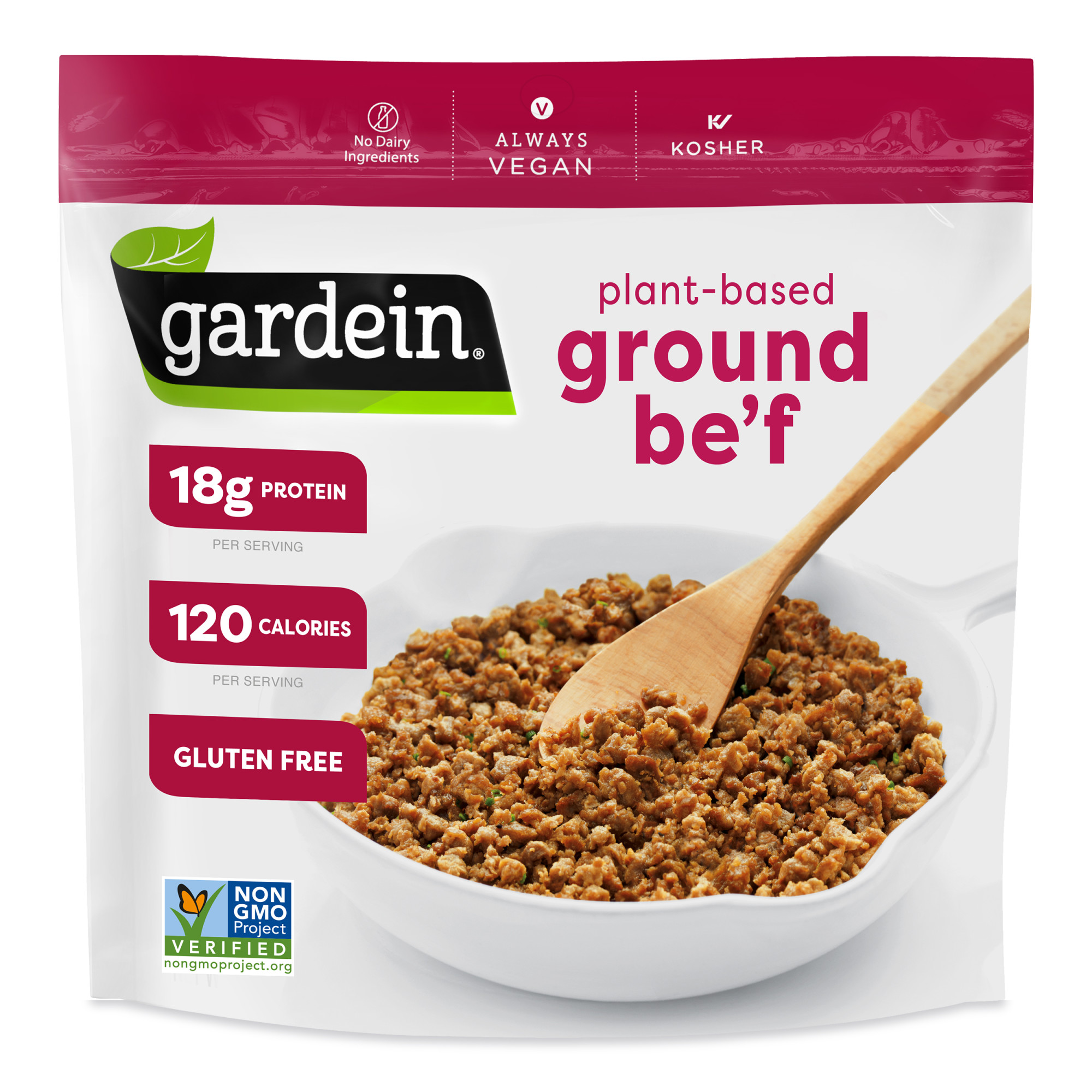 Gardein Plant-Based Vegan Ground Be'f Crumbles, 13.7 oz (Frozen) - image 1 of 8