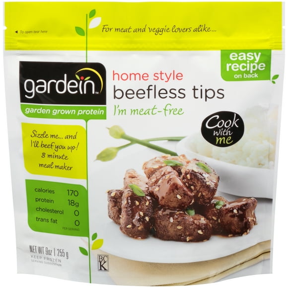 Gardein, Vegan Beefless Tips, 9 oz, (8 Count)