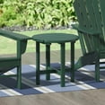 thumbnail image 1 of Garden 18" Inch Round Plastic Outdoor Patio Side Table, Dark Green, 1 of 7