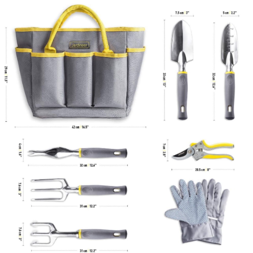 Garden 8PCS Tools Set Heavy Duty Garden Tool Kit with Outdoor Hand Tool Tote Bag