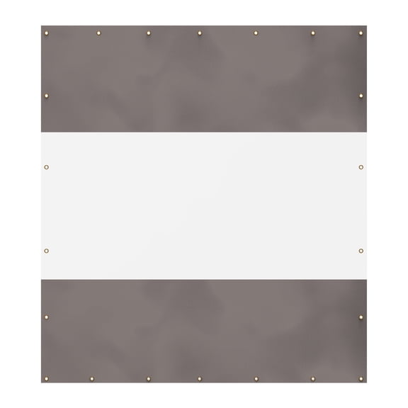Garden Accessories Heavy Duty Outdoor Clear Panel Curtain, 18 oz Waterproof PVC Polyester Curtain, Weather Resistant & Tearproof for Patios, Gazebos, Pergolas, Privacy Screen (8'H x 7'W, Gray),Garden
