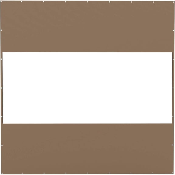 Garden Accessories Heavy Duty Outdoor Clear Panel Curtain, 18 oz Waterproof PVC Polyester Curtain, Weather Resistant & Tearproof for Patios, Gazebos, Pergolas, Privacy Screen (10'H x 10'W, Brown),Out