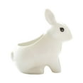 Garden And Animal Flowerpot White Porcelain Pot Rabbit Flower Pot ...