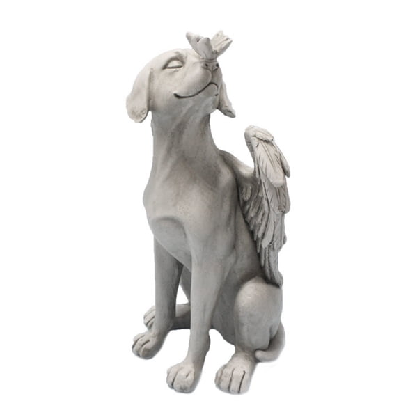 Garden Angel Pet Statue Ornaments Dog Angel Pet Memorial Grave Marker Statue Indoor/outdoor Decoration Beautiful