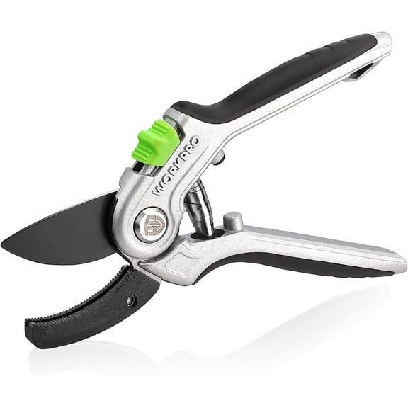 Garden Anvil Pruning Shears, 8" Pruning Scissors Heavy Duty with Ergonomically Design Handle, Labor-Saving Garden Clippers Hand Tools for Thick Dry branches and Dead Plants