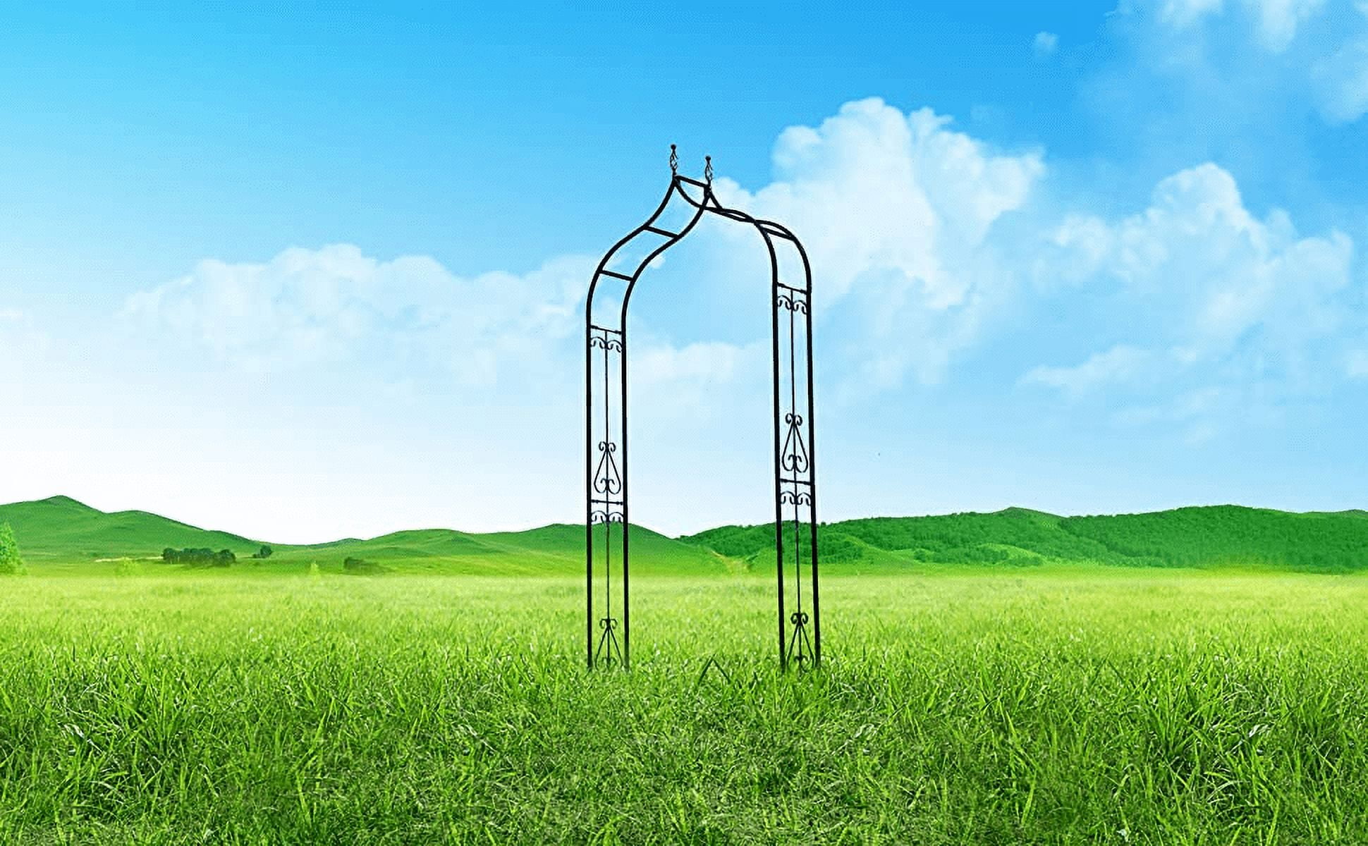 Garden Arch Arbor Arbour Trellis Archway for Climbing Plants Roses ...
