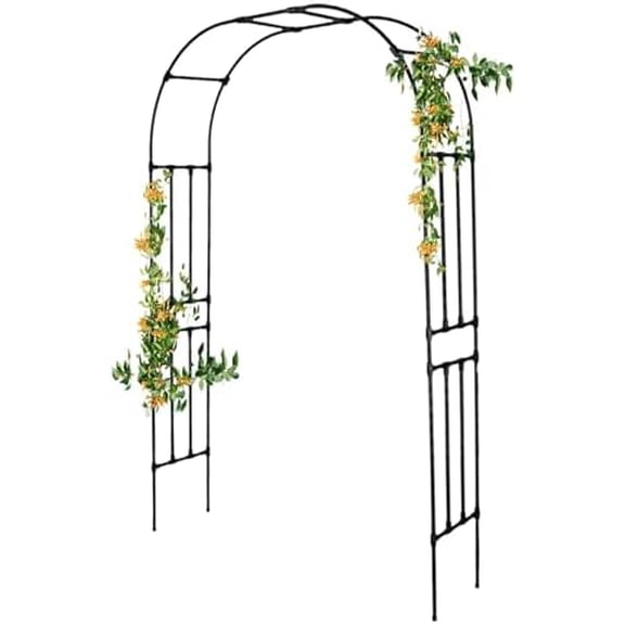Garden Arch Trellis - Length: 59in, Height: 94.5in Garden Trellis for Climbing Plants Outdoor - Garden Arch for Lawn, Party, Ceremony Wedding Decoration
