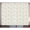 thumbnail image 1 of Ambesonne Garden Art Curtains 2 Panel Set, Classic Flower Design, 108" x 108", Multicolor, 1 of 3